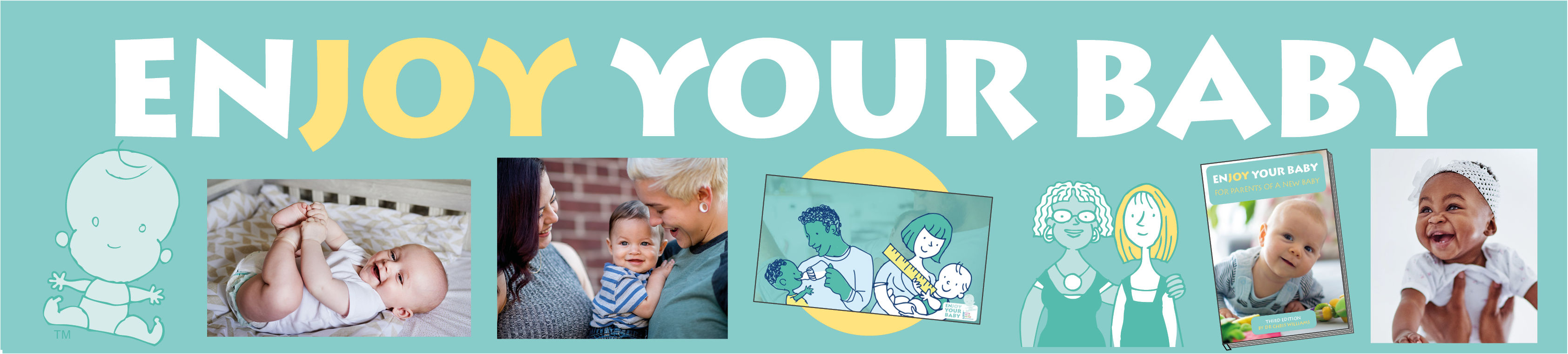 Enjoy Your Baby: course for parents of a new baby. The Enjoy Your Baby modules, books and worksheets can help parents enjoy their lives, build close bonds with their child, and maintain links to other important people and activities in their life.
The modules explain 15 changes that can help you and your baby feel better.
Sign up today and complete in your own time: day or night!